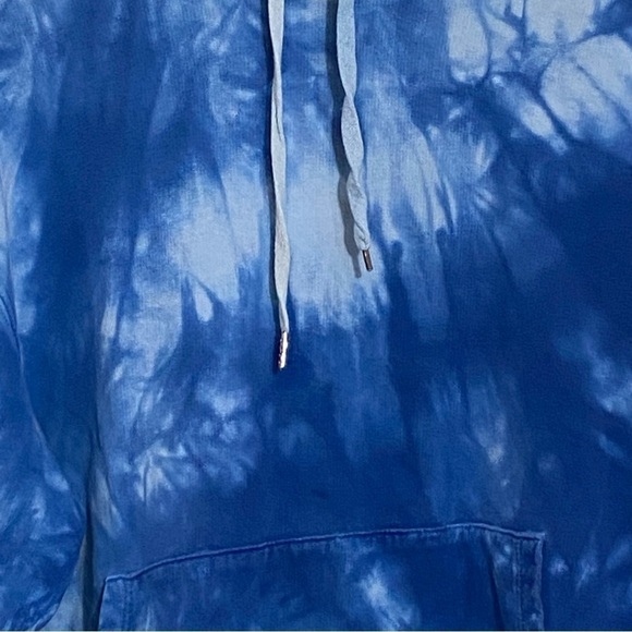 Le 31 Par Simon blue Tie  dye faded hoodie sweater - Picture 7 of 7